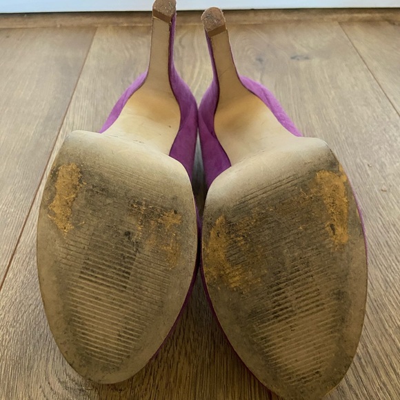 2/20 Purple suede Aldo platform heels - Picture 5 of 5